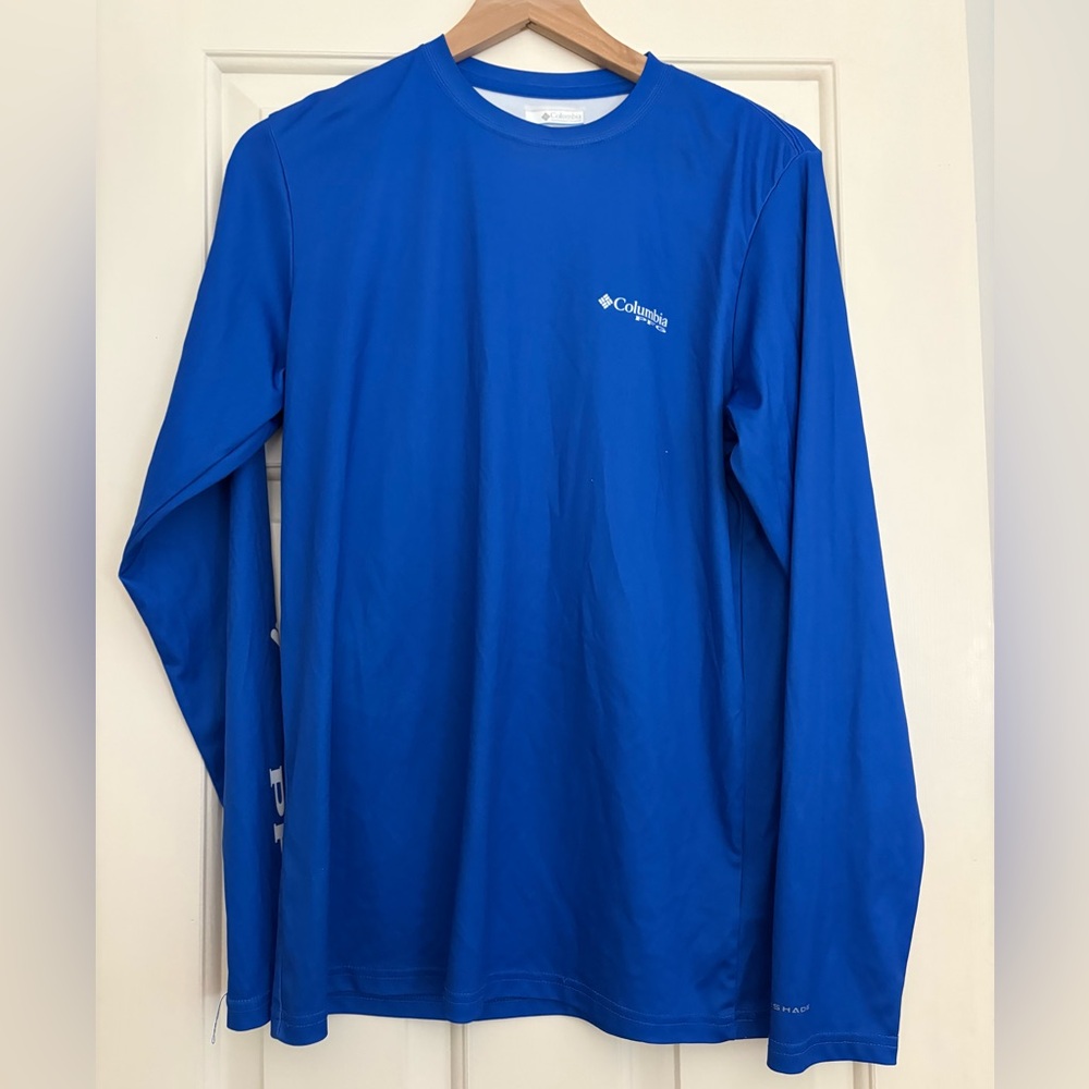 Columbia men’s rash guard, size SM. Royal blue